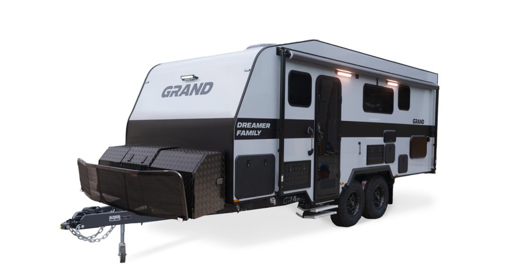 The Grand Caravans Dreamer Family model set against a white background